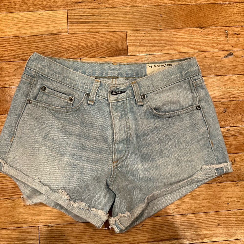rag & bone Light Blue Jean Shorts